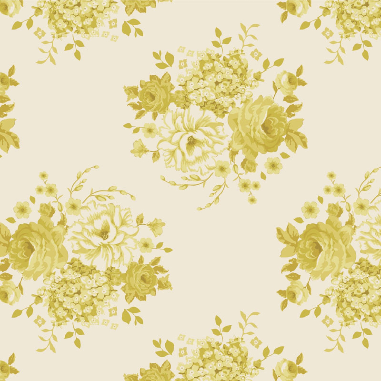Tilda Patchwork Stoff Baumwolle - Sunday Brunch - Mia Sour Yellow